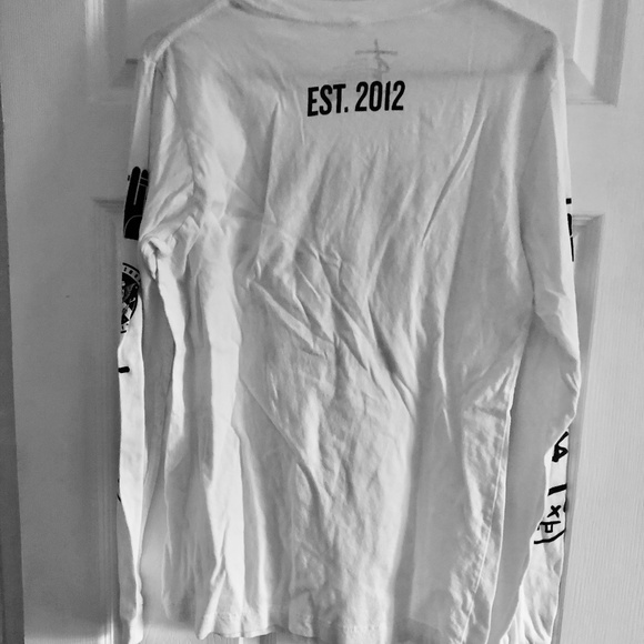 Chainsmokers Unixes Long Sleeve Tee - 2012 -White - M - Picture 2 of 4